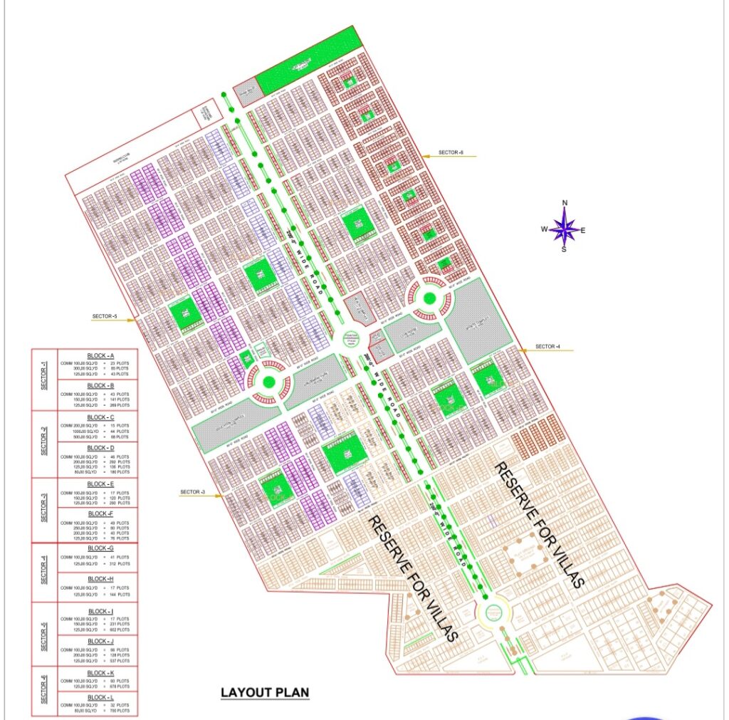 Gulmohar City Karachi Maps General Block