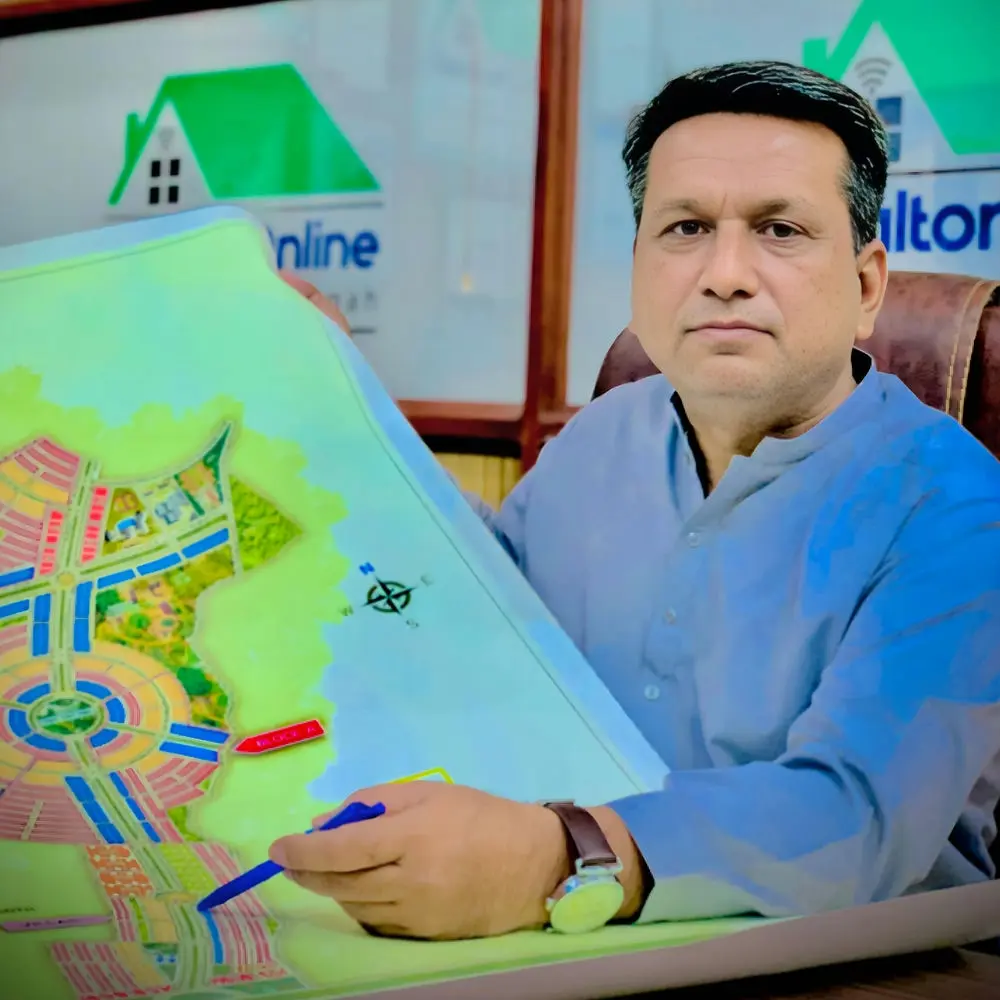 A professional headshot of Mr.Nayyar abbas founder of RealtorOnline a real estate company in Karachi.
