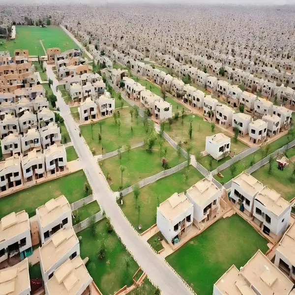 ariel view of farhan ali waris city karachi